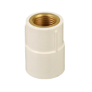 HomeKER ISO 1/2 INCH CPVC Plastic Smooth Surface Adapter Welded Nipple for Cold &amp; Hot <strong>Water</strong> <strong>ASTM</strong> D2846 Compliant Pipe Fittings - Product Image 5
