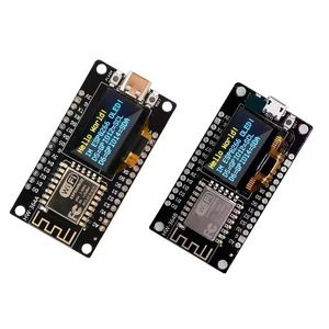Arduino/micropython için 0.96 inç Oled ekran Ch340 Esp-12f Wifi modülü mikro tip-c Usb ile Esp8266 V3 geliştirme kurulu