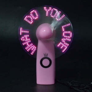 <strong>Customize</strong> <strong>Mini</strong> Portable Handy <strong>Led</strong> <strong>Custom</strong> <strong>Message</strong> Battery <strong>Fan</strong> Programmable <strong>Led</strong> Display Handheld Electric <strong>Fan</strong> - Product Image 4