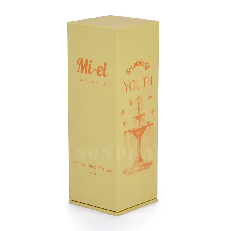 Botella con cuentagotas personalizada para el cuidado de la piel, envase de aceite de suero de vidrio esmerilado de 1 onza, 30ml con caja