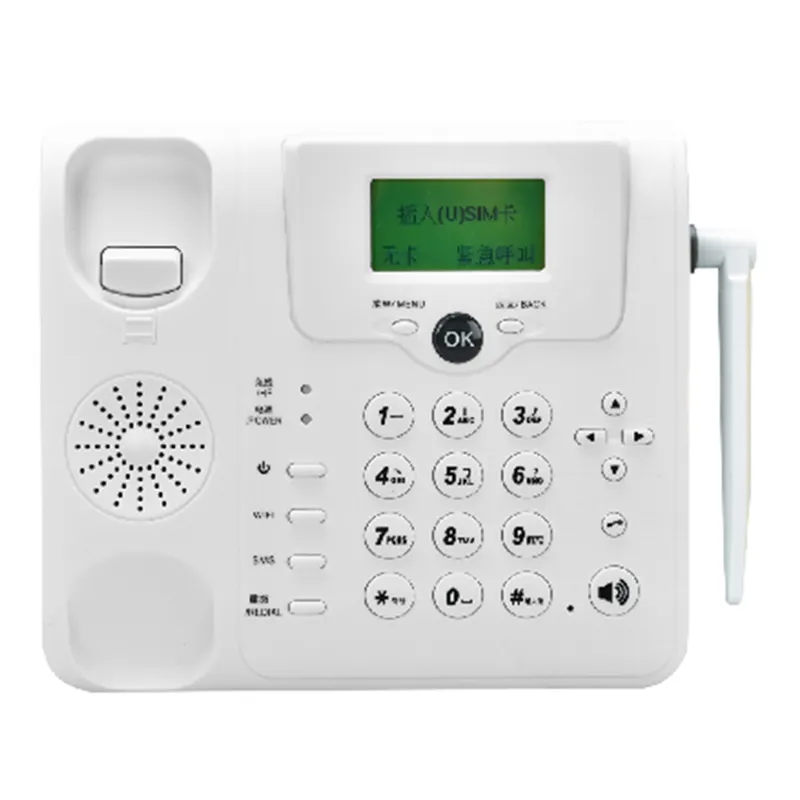 W101L 4G वाईफ़ाई रूटर जीएसएम टेलीफोन volte 4g लैंडलाइन वाईफ़ाई हॉट स्पॉट के साथ डेस्क टेलीफोन फिक्स्ड फोन सिम स्लॉट