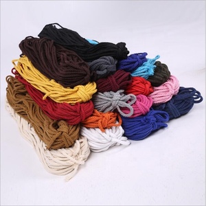 小型注文を受け入れる2MM赤と白のフラットコットンMacrame Twine Cordと多色中国ムンバイロープ - Product Image 6