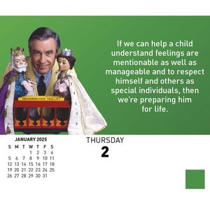2025 Mister Rogers gün-a-zaman kutusu takvim masa masa ekran baskı planlayıcısı - Product Image 4