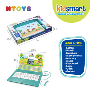 Advanced 2,8-Zoll-Farbbildschirm-Lerntablett mit 53 Programmen und 8 Spielen zum Lernen von Laptops für Kinder