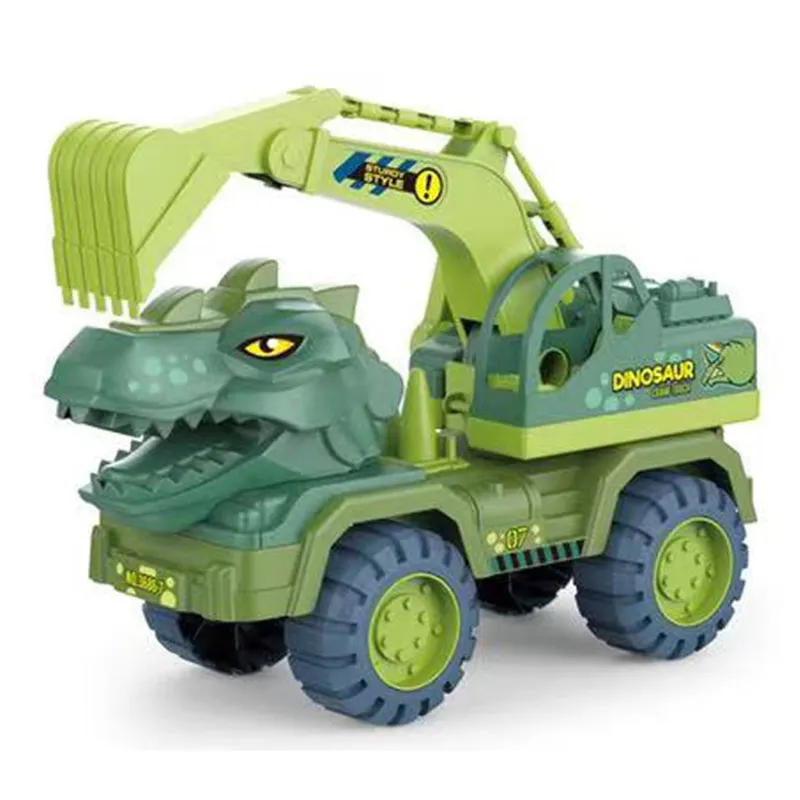 الاحتكاك ديناصور مركبة نموذج اللعب الهندسة شاحنة بناء الحفر لعبة للأولاد هدية الكريسماس