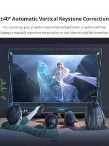 Proyector portátil LED 3D 4K de alto nivel Smart Auto Focus Wifi Beamer Android 11,0 OS Home Cinema Mini proyector - Product Image 5
