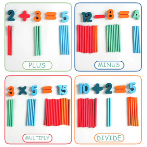 Ahşap matematik öğrenme SetGeometry ve aritmetik eğitici oyuncak Montessori ilham erken öğrenme bulmaca matematik becerilerini geliştirir - Product Image 6