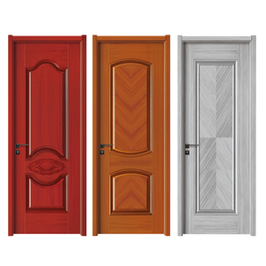 Factory Direct Sale Melamine Molded Wooden Door with Door Frame One Panel Finished Surface for Bedroom Use in Engineer Projects - Product Image 5