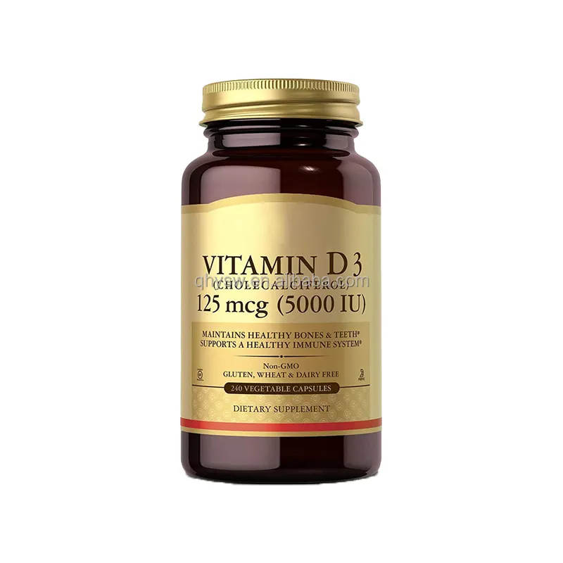 OEM capsule di vitamina D3 sostengono ossa sane denti salute immunitaria e funzione neuromuscolare vitamina D3 capsule integratori
