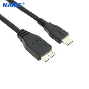 สายเคเบิลที่ใช้กันทั่วไป OEM 1m ฮาร์ดไดรฟ์สายเคเบิลประเภท C ถึง Micro USB C Micro USB - Product Image 3