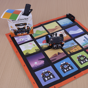 売れ筋WeeeMakeWeeeCoreボットAIOTプログラミングロボット学校の子供のためのロボットキットを描く音声制御AIスマートロボット