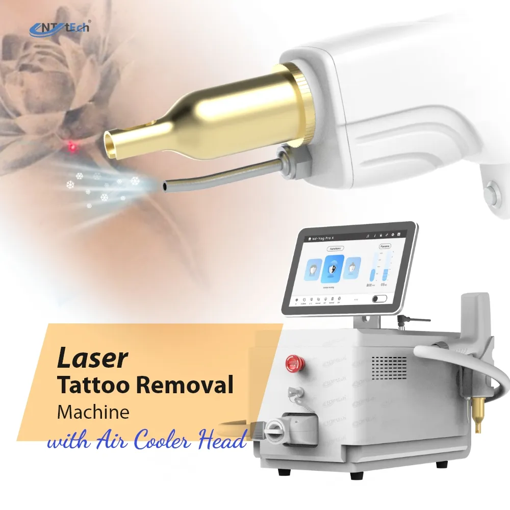 Draagbare Actieve Q Geschakelde Nd Yag Laser Black Skins Laser Tattoo Removal Machine Nd Yag Laser Reserveonderdelen