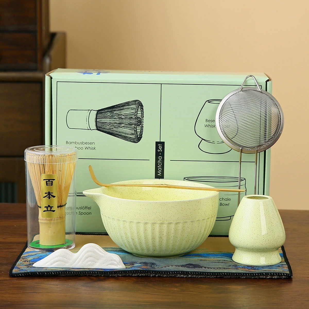 7-piece green set