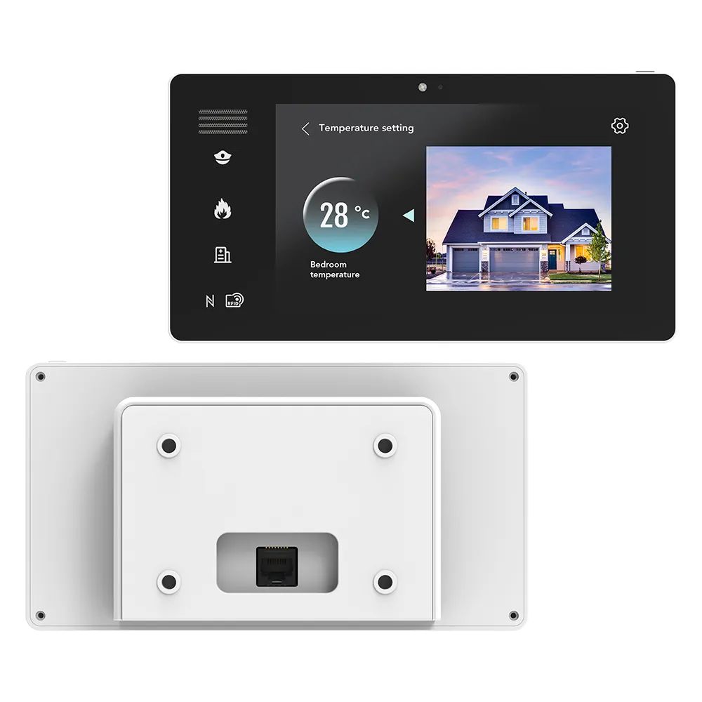 벽 마운트 태블릿 pc 태블릿 터치 스크린 5.5 7 8 10 10.1 11 12 인치 안드로이드 RJ45 태블릿 POE 스마트 홈 디스플레이