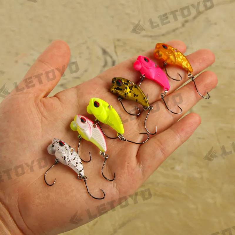 LETOYO LHB183 Mini VIB esca 2.3g 28mm esche da pesca che affondano esche da pesca vibrazione plastica esca artificiale per trote dure