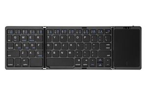 <strong>Touchpad</strong> Portable Three Folding Bluetooth <strong>Wireless</strong> IOS Android Tablet Phone Bluetooth <strong>Wireless</strong> Office <strong>Keyboard</strong> - Product Image 2