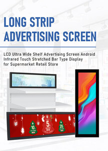 Pantalla de publicidad LCD ultrafina de 6mm con borde de estante, reproductor multimedia USB, pantalla de señalización Digital para monitor de barra de red de ascensor - Product Image 4