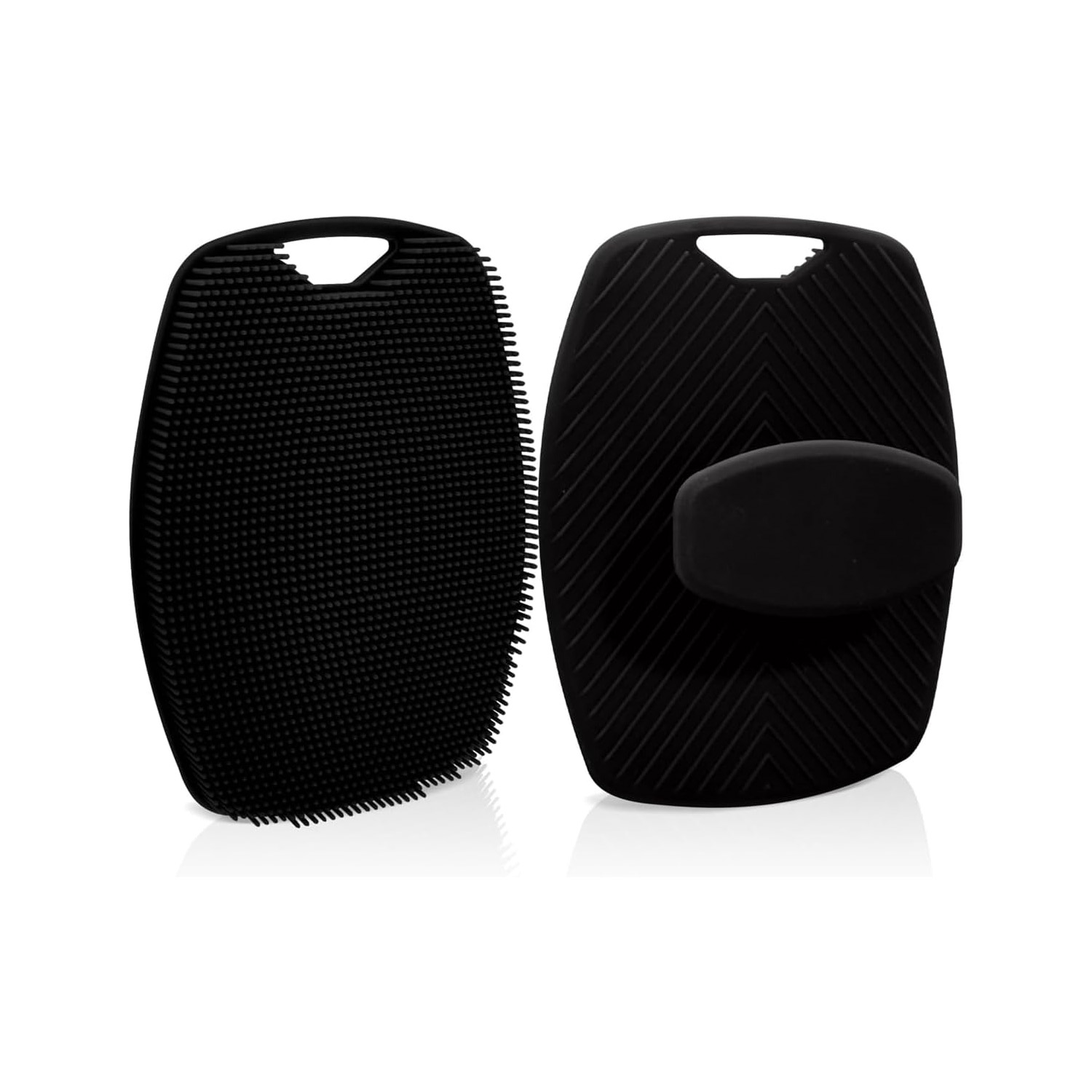 Éponge de bain en silicone noire