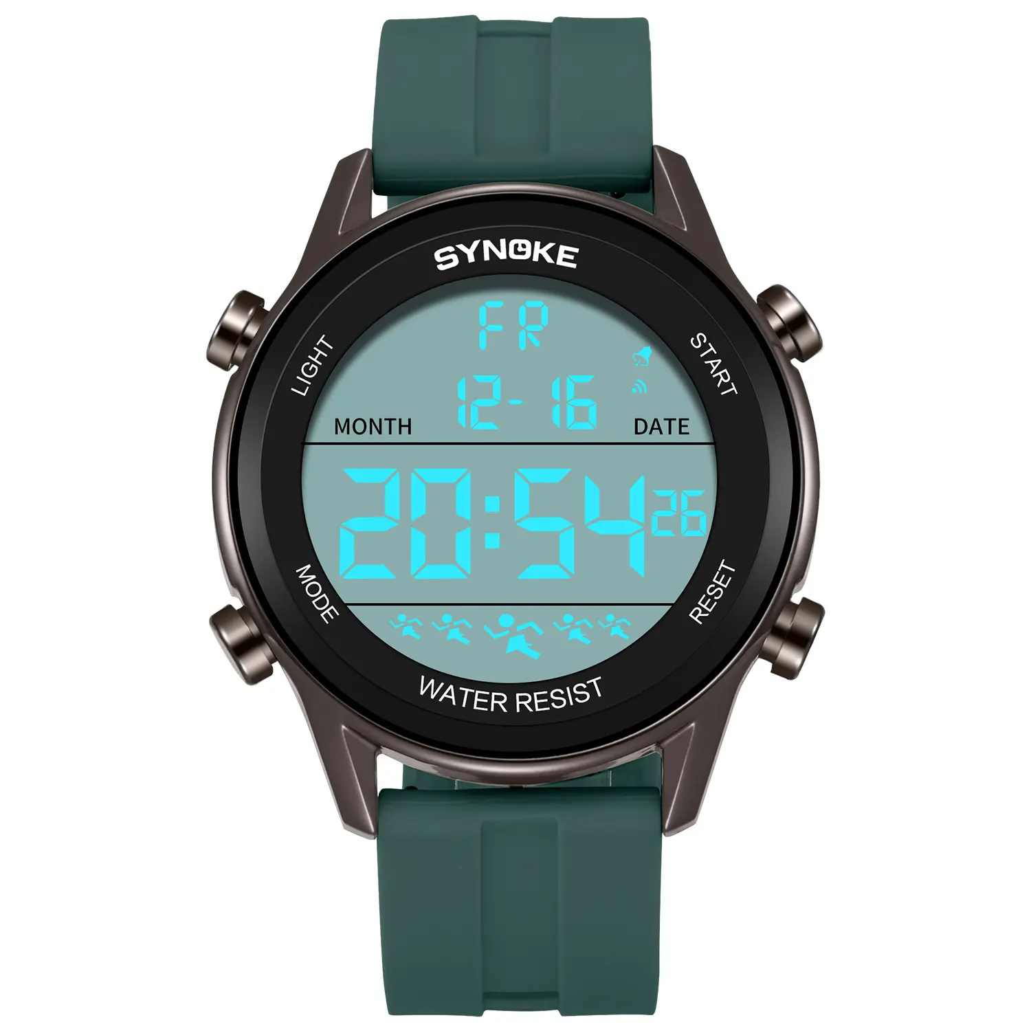 SYNOKE 9825 orologio digitale da uomo di alta qualità a basso costo cinturino in Silicone originale luminoso multifunzione semplice orologio sportivo da polso