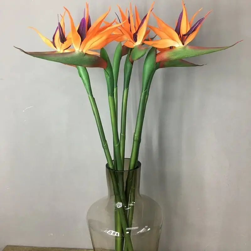 Sen Masine Large Elegant Bird Of Paradise Artificial Flowers for Home Office decorative