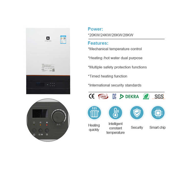 Timed heating function wall mounted professional manufacture delicate appearance tankless gas instant hot water heater boiler