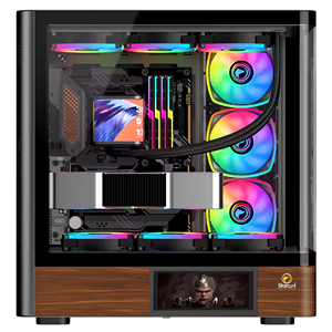 KINPOWER pannello laterale in vetro temperato Mid Tower ATX Gaming PC Case con schermo LCD Monitor del Computer Case OEM ODM - Product Image 1
