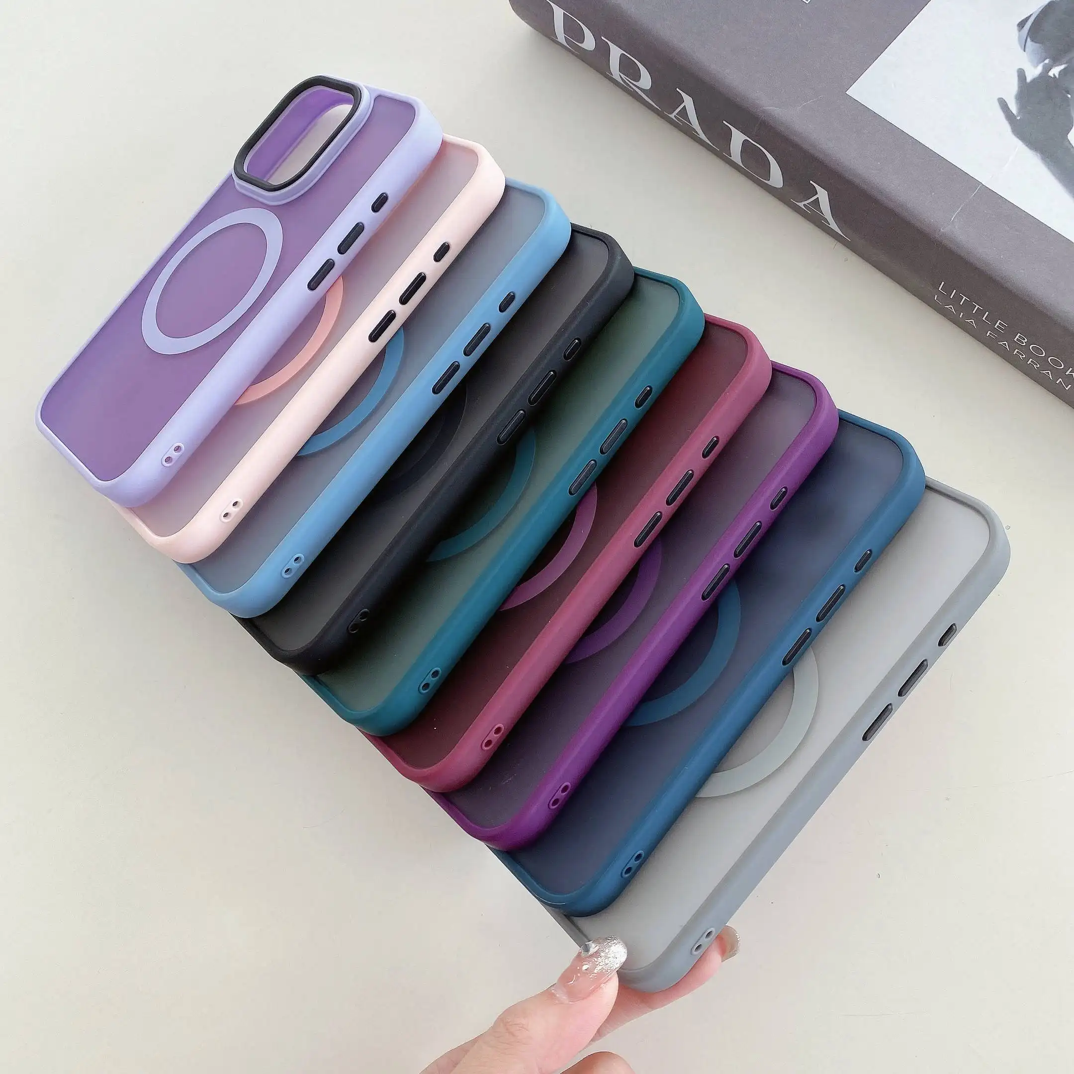 Shockproof Silicone Skin Phone Case For iPhone 15 14 13 12 11 PRO MAX Mobile Phone Cases Frosted Back Panel And Separate Buttons