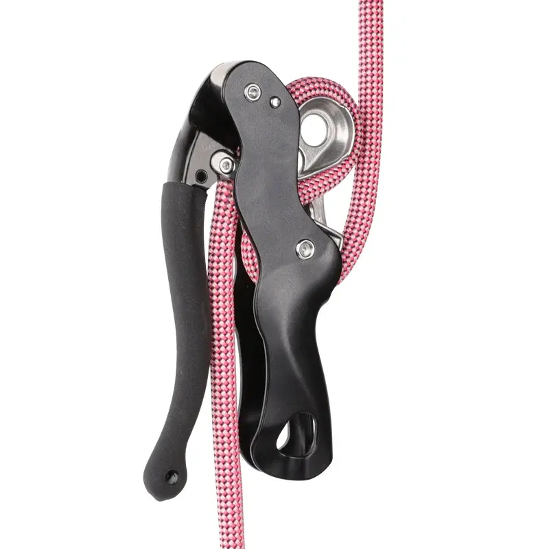 Precio de fábrica Tope Cuerda Abrazadera Agarre Escalada Descensor Autofrenado Rescate Rappel Anillo Escalada Accesorios