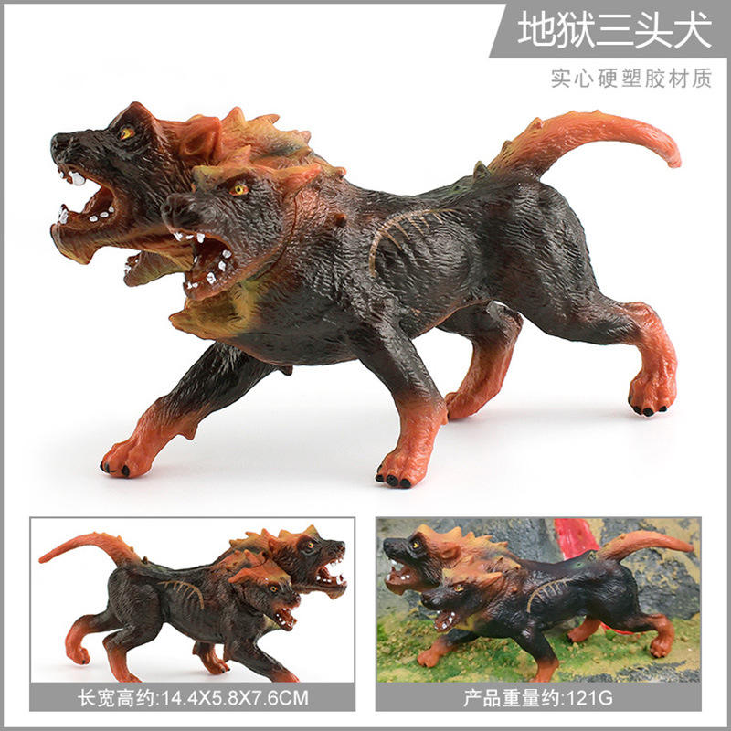 PL127-2983 Red Hell chien à trois têtes 121g