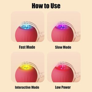 Juguetes interactivos de entrenamiento, juguetes de hierba gatera que se mueven automáticamente para gatos, pelota eléctrica para mascotas, pelota rodante automática, juguetes inteligentes para gatos - Product Image 6