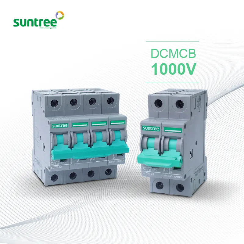 Suntree di aria In Miniatura elettrico interruttore di corrente DC MCB 2 3 4 poli 63a 40 amp circuit breaker