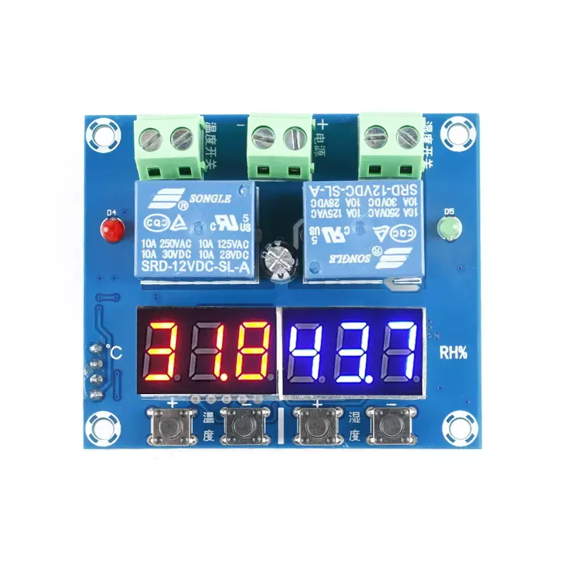 XH-M452 온도 및 습도 제어 모듈 디지털 디스플레이 워드 자동 일정 온도 및 습도 제어 보드