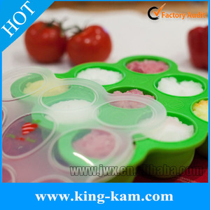 Kingkam Hot Bán Cấp Thực Phẩm Silicone Whiskey Ice Cube Tạo Tác Silicone Bé Thực Phẩm Tủ Đông Lưu Trữ Container Bé Ice Cube Tra - Product Image 6