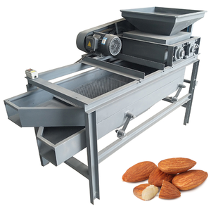 Producción rápida Máquina de craqueo y descascarado de almendras Máquina separadora de cáscara de almendras Máquina trituradora de descascarado de almendras - Product Image 2