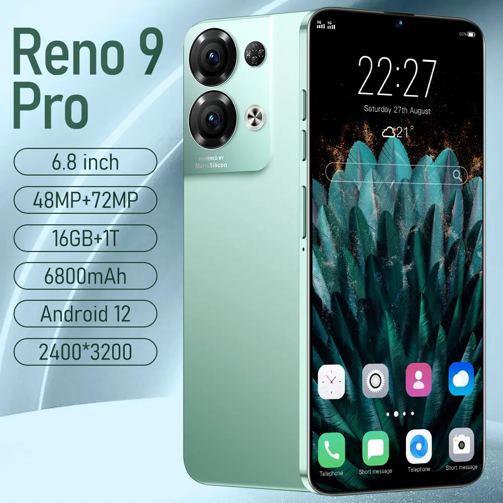 Original điện thoại thông minh 5g RENO 9 Pro 12GB + 512GB điện thoại 10-Core phiên bản điện thoại di động phonehot bán sản phẩm