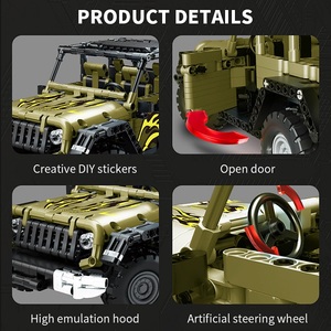 1/14 Dual-Fernbedienung Offroad-Kletter fahrzeug Baustein Kit RC Rennwagen programmier bares Spielzeug für Jungen Geschenk zusammenbauen - Product Image 2
