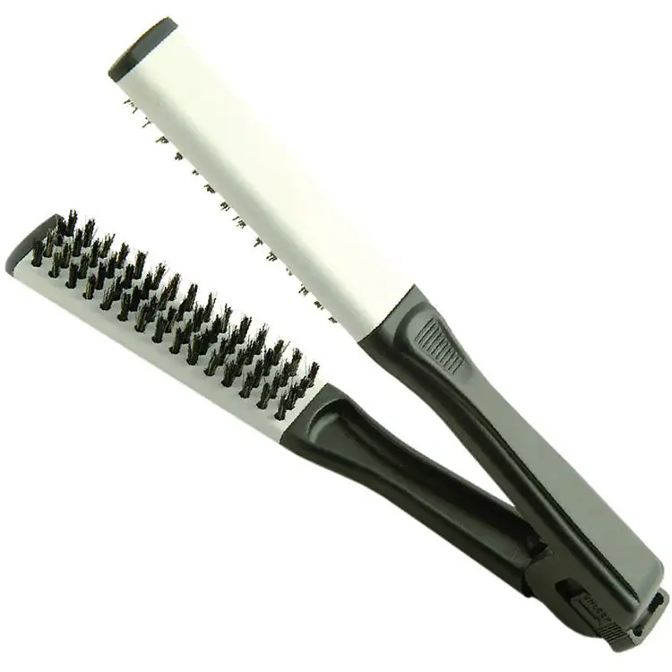 Logo personalizzato spazzola di setole dure Mini capelli portatili lisciatura pettine per capelli ricci