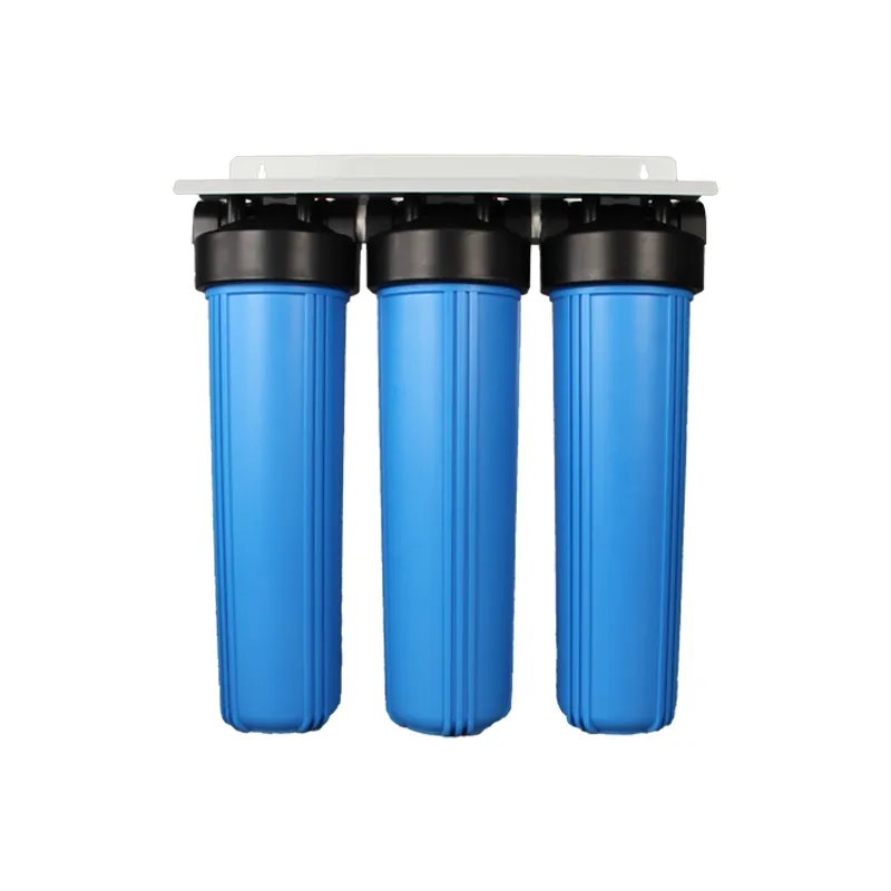 Filtro de agua potable para uso en el hogar, cartucho de filtro de agua potable de 3 etapas, 10 pulgadas, azul, pretratamiento con PP GAC CTO