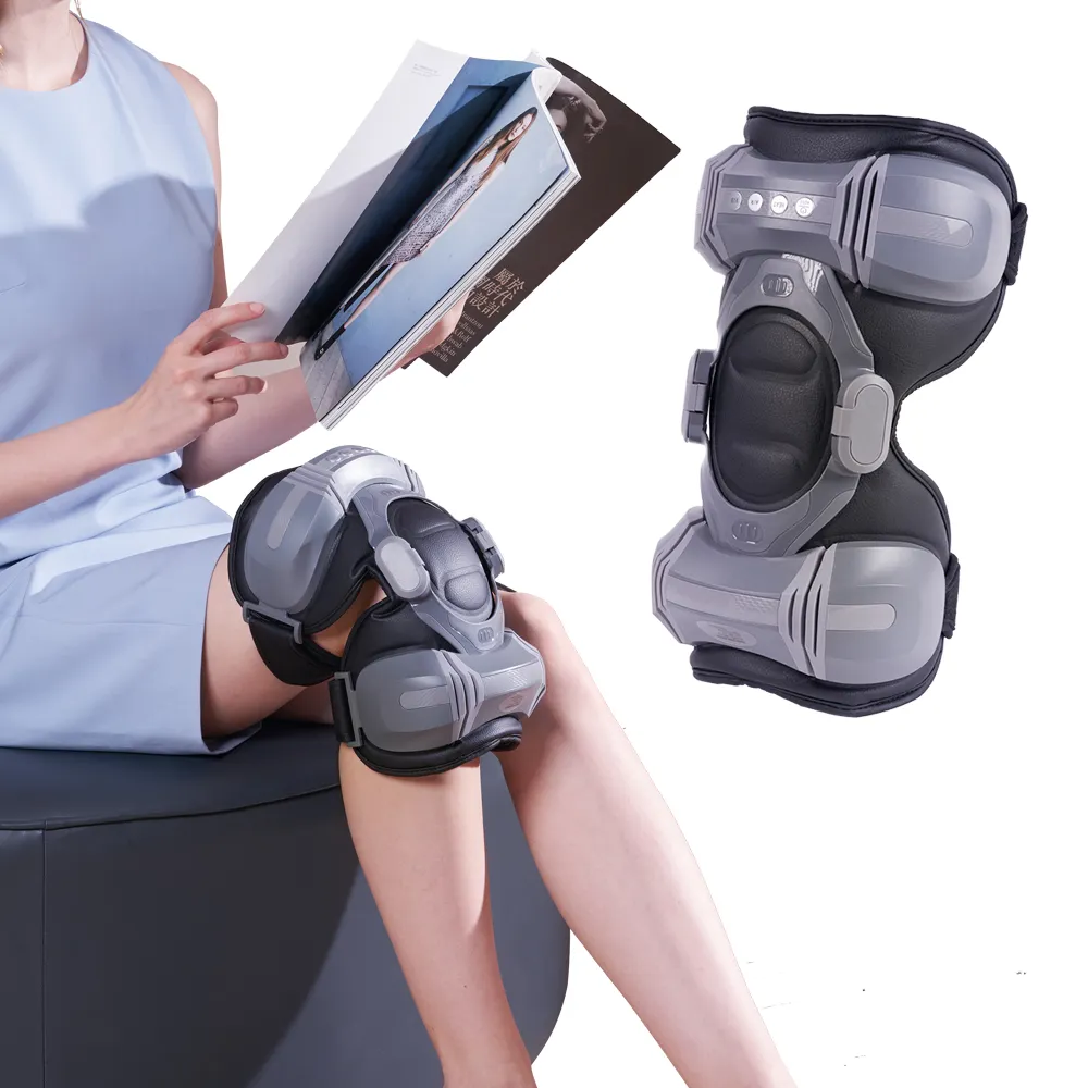 नई डिजाइन बिजली हवा के दबाव के साथ घुटने मालिश चिकित्सा घुटने के दर्द के लिए गर्मी और Vibraction