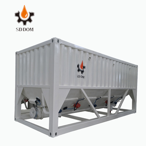 SDDOM品牌10至4000吨螺栓固定容器迷你卧式小型水泥料仓石膏料仓