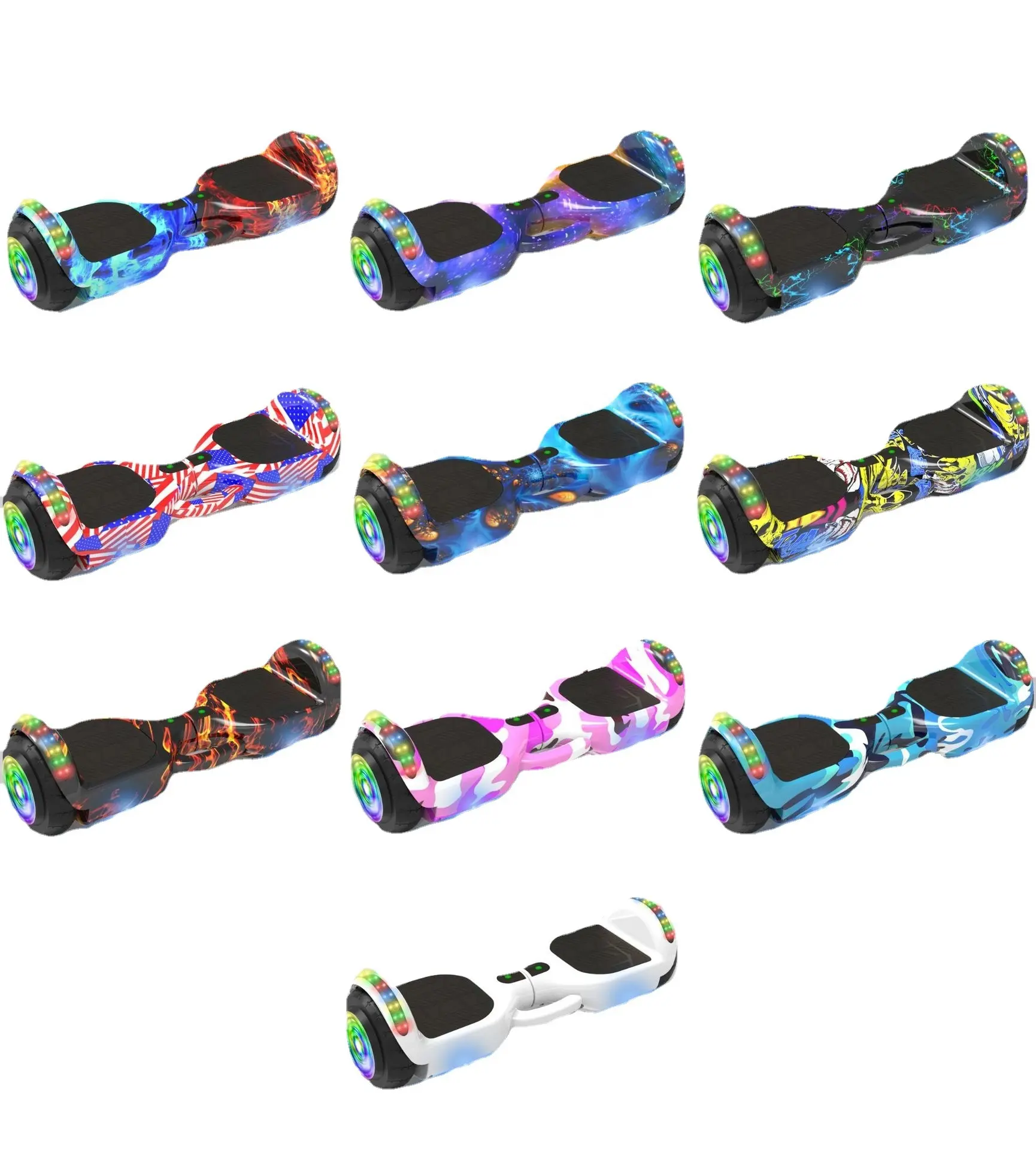 Scooter électrique Hover Board 6.5 "Hoverboard pour cadeaux de Noël Hoverboards auto-équilibrants Vente en gros pas cher