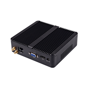 ZOOMWIN barato sin ventilador Industrial Mini Pc Box J1900 Quad Core Thin Client Win10 Pro chasis integrado ordenador integrado