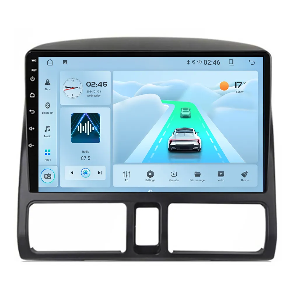 Nuova unità principale 2 din android autoradio per Honda CRV 2001-2006 multimediale dps lettore di navigazione Stereo 5G-WIFI