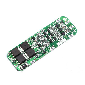 3S 20A 18650 Li-ion lityum pil şarj cihazı PCB BMS koruma levhası matkap motoru için 12.6V Lipo hücre modülü 64x20x3.4MM - Product Image 1