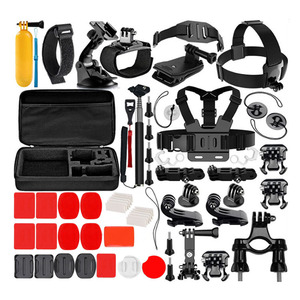 GoPro Hero用57In1アクセサリーキットマウント1098 Max 7 6 5 4 3 3 21ブラックGo-Pro Heroアクションカメラアクセサリーセット - Product Image 1