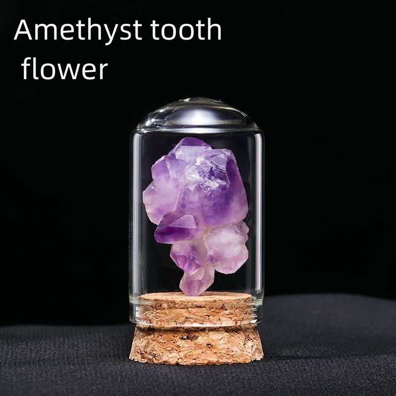 Fleur de dent d'améthyste