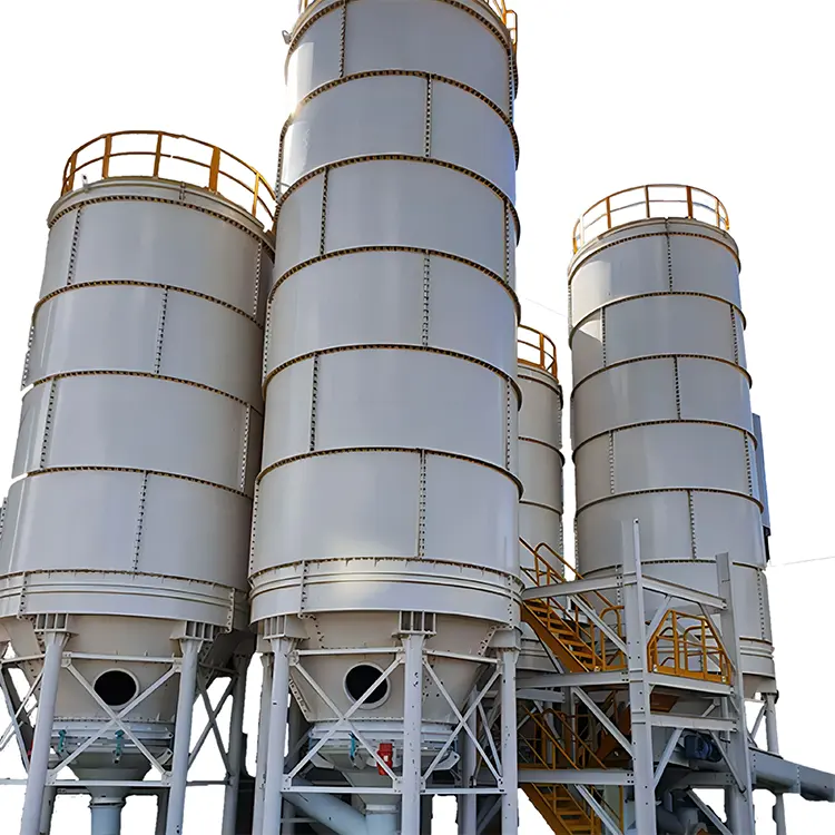 Petit silo en acier de ciment de poudre de transport facile