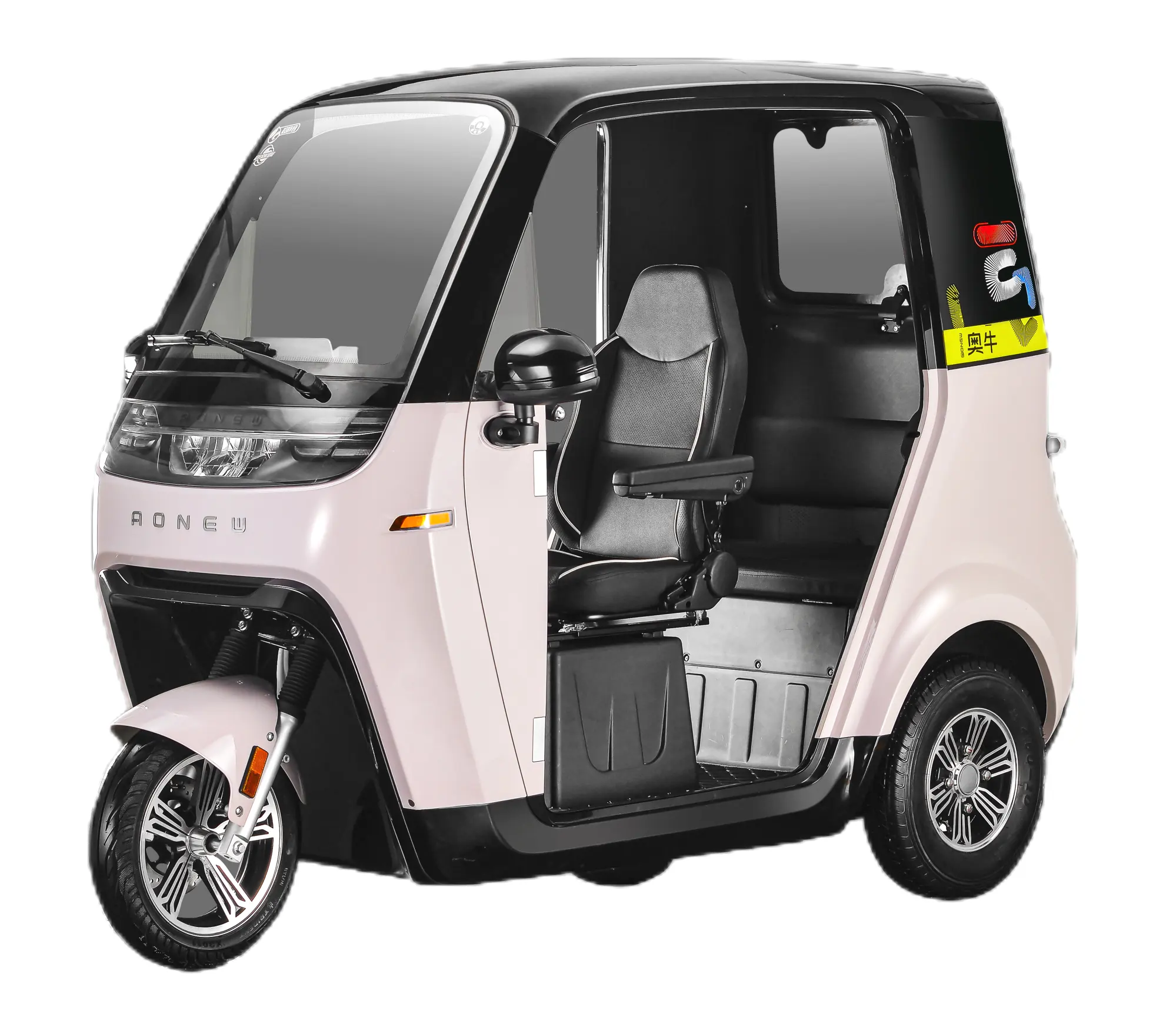 Hot Wheels Elektro-Scooter für Erwachsene Mini-Auto Familienfahrzeug Elektrofahrzeug mit 2 Sitzen 60 V Dreirad