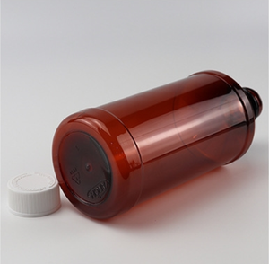 Chai nhựa màu hổ phách có nắp trên cùng màu đen, hộp đựng có thể đổ lại cho dầu gội, nước thơm, kem và nhiều hơn nữa - Product Image 4