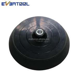 EVERTOOL 180mm White Extra Soft Edge Rotary Backing Plate Hook &amp; Loop Back-<strong>up</strong> <strong>Pad</strong> Hook and Loop <strong>Backer</strong> - Product Image 4